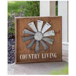 Country Living Windmill Sign